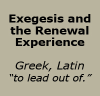 In this type Bible study, the student studies in context, so as to lead the meaning of the teaching straight out of the biblical text.